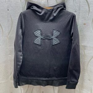 Under Armour Black Hoodie with Quilted Logo